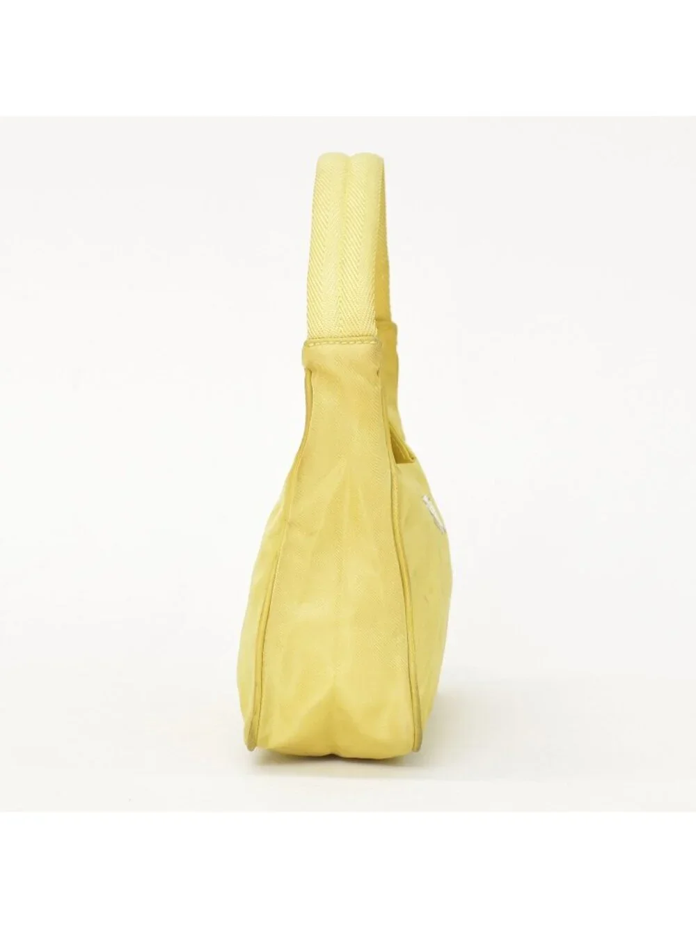 Prada Hand Handbag Mini Andbag Pouch Nylon Yellow